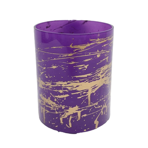 Dernière conception de bougie en métal de forme ronde votive de couleur orange pour la maison, la décoration de mariage et de fête Bougeoir votif - Product Image 2