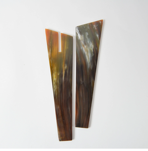 ชุดช้อนส้อมมีดแบบใช้ซ้ำได้ชุดมีดแบบหรูหราทำจากควายฮอร์นช้อนเสิร์ฟสลัดแบบโบราณ - Product Image 4