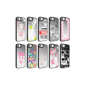 Coque en silicone brillante de la série Premium Travel pour iPhone 8 Plus, motif miroir, coque rigide en PC, protection de l'appareil photo, vente au détail incluse - Product Image 3