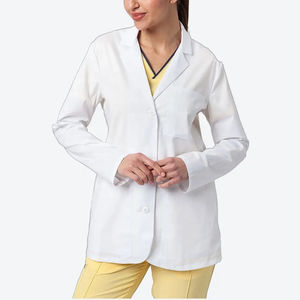 Uniformes médicos de manga larga blancos personalizados unisex, OEM bata de laboratorio, jersey de tela con logotipo personalizado, uniformes médicos de hospital al por mayor - Product Image 1