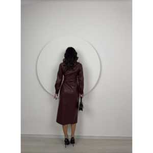 Abito in pelle <span class=keywords><strong>ZARA</strong></span> 1057 con vita naturale e funzione lavabile - Product Image 3