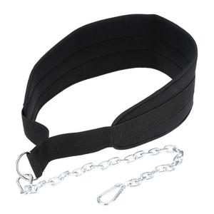 Ceinture de musculation unisexe en cuir de vachette personnalisée en néoprène pour exercice de fitness avec logo en cuir de sécurité Ceinture d'haltérophilie avec chaîne lestée - Product Image 3