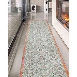 Tapis à motifs floraux orange : motif floral discret pour une décoration intérieure de luxe, tapis doux non tissé - Product Image 4