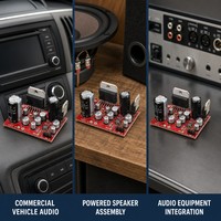 Placa Amplificadora Digital TDA7379 AD828 de 12V DC 38W+38W para Sistema de Audio Doméstico, Venta al por Mayor, Fabricante OEM, Ensamblador de Altavoces