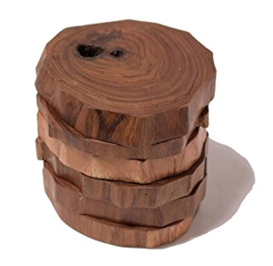 SIGH-posavasos de madera de alta calidad, posavasos de diseño fino y pulido, diseño clásico decorativo - Product Image 3