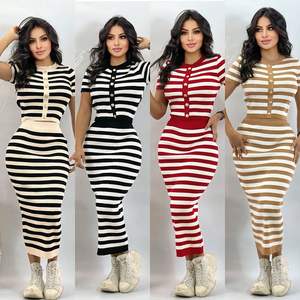 Ladies Jumpsuits for Women <b>Sexy</b> Skinny Ribbed Knitted Fabrics <b>Bodysuits</b> New Ladies' Bodycon Dresses from Bangladesh Stock Lot - Product Image 3
