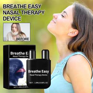 Inhalador <span class=keywords><strong>Nasal</strong></span> Portátil de Aromaterapia con Aceite Esencial de Menta y Cúrcuma, Inhalador <span class=keywords><strong>Nasal</strong></span> Doble de Hierbas para Respirar Fácilmente - Product Image 1