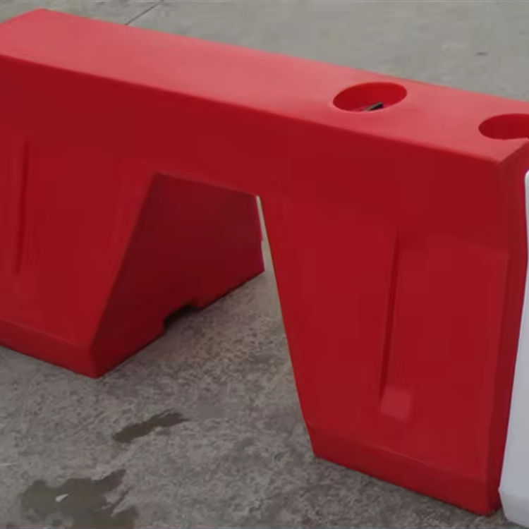 Пластиковый дорожный барьер, Красный 120X50X50 см, безопасный продукт, водный песок, заполняемый дорожный барьер YB120 X 50X50 KRMZ