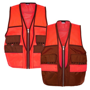 Bright Orange Hunting <b>Vest</b> Adjustable Shell Bag <b>Utility</b> Game Bird Carrier Outdoor Shooting Waistcoat For Men - Product Image 5