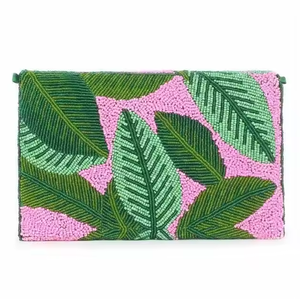 Bolso de mano de diseñador con cuentas hecho a mano de estilo moderno, bolso de hombro de fiesta de compras de noche de estilo bohemio, bolso de mensajero para mujer - Product Image 1