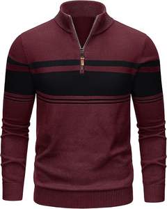 Suéter de Punto W9592Y Knzhee Industry para Hombre, Antiarrugas, Antibolitas, Transpirable, Delgado, 100% Algodón, Informal, Holgado, para Invierno - Product Image 2