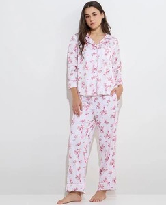 Conjunto de pijama de algodón hecho a mano indio para mujer, ropa de salón con estampado de bloque térmico de verano, Conjunto de pijama personalizado para damas de honor, boda - Product Image 1