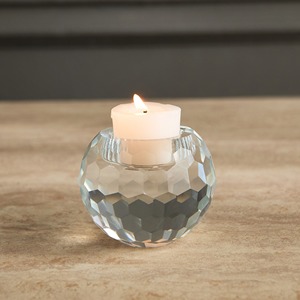 Elegante Portavelas de Cristal, Centro de Mesa Moderno, Adorno Decorativo con Estilo, Ambiente Romántico para el Hogar - Product Image 1