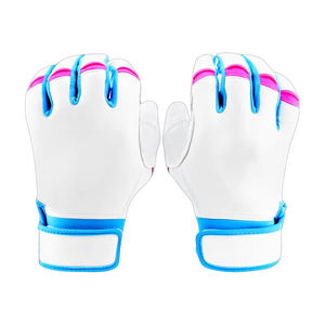 100% gants de frappeur de baseball en cuir de vachette originaux avec sangle courte pour hommes jeunes adultes et gants de frappeur unisexes - Product Image 5