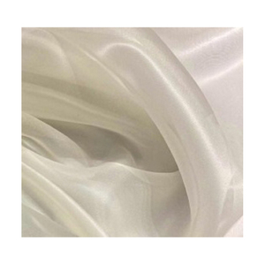 2024 nueva última fábrica 100% poliéster seda pura Organza tela textil boda tela tul Organza - Product Image 6