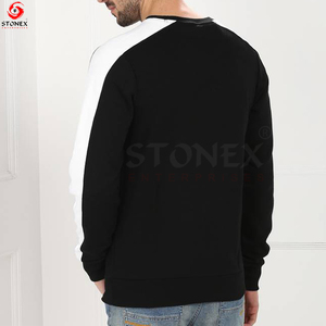 Custom High Quality Men's Crewneck Sweatshirt Fleece and Cotton <b>Blend</b> Pullover for Winter Digital Printing - Product Image 4