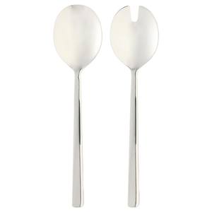 New Arrival 2024 2pcs Large Salad Server Silverware Stainless Steel <b>Spoon</b> & Fork Sanding Salad Stirring <b>Serving</b> <b>Spoon</b> & Fork Set - Product Image 2