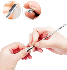 Hot Selling Double Ended Curved Stainless Steel Nail Cuticle Pusher Wide Jaw Opening for Finger Manicure-Professional ANAAIF - Product Image 5