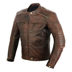 Las chaquetas de moto de cuero de calidad superior más vendidas chaqueta de moto de cuero transpirable para hombre - Product Image 2