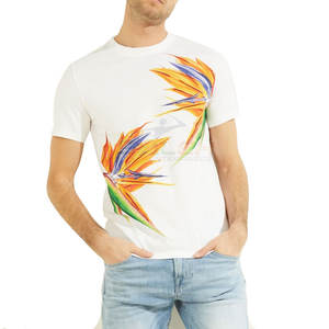 เสื้อยืดผู้ชายผ้าโพลีเอสเตอร์/คอตตอน พิมพ์โลโก้ได้ คอกลม ทรงเข้ารูป เป็นมิตรกับสิ่งแวดล้อม แห้งเร็ว สไตล์สตรีทแวร์ - Product Image 1