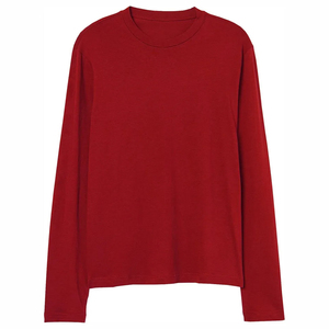 เสื้อลำลองแขนยาวสำหรับผู้ชายเสื้อถักระบายอากาศสีพื้นสีพื้นปล่อยออกแบบได้ตามต้องการ - Product Image 1