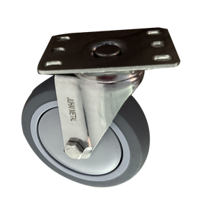 5 Polegada TPR Rodízio Giratório com Freio e Placa Superior para Heavy Duty Carrinho Roda Caster - Product Image 1