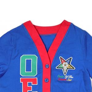 Suéter OES de diseño personalizado para Universidad y Universidad, suéteres, cárdigans, ropa griega, cuello en V, tejido de lana y acrílico - Product Image 2