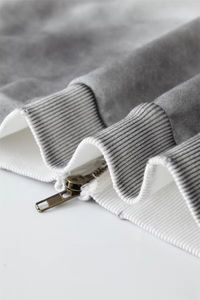 Sweat à capuche zippé oversize 100 % coton pour homme, modèle 2025, personnalisable, vierge, haute qualité, style vintage, effet délavé, délavé soleil et délavé à l'acide, pour l'hiver - Product Image 3