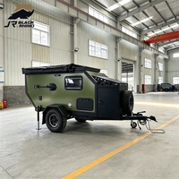 Roulotte de camping avec salle de bain, roulotte tout-terrain pour les aventures en plein air en famille