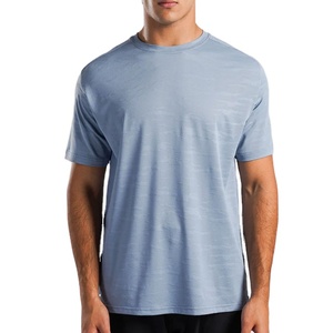 เสื้อยืดออกกำลังกายคอกลมทรงปกติสำหรับผู้ชาย ผ้าฝ้าย 100% ระบายอากาศได้ดี สปอร์ต พร้อมโลโก้แบบกำหนดเอง - Product Image 1