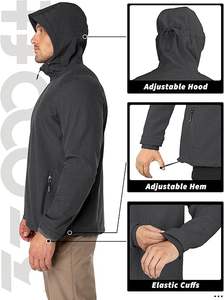 Chaqueta Softshell transpirable y cálida de calidad superior para hombre, chaqueta Softshell para exteriores - Product Image 3