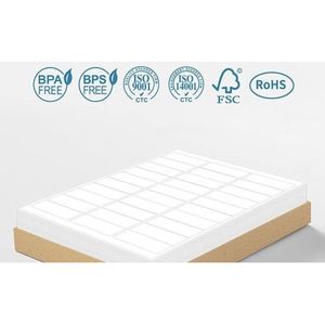 Etichette in bianco adesive per la spedizione 6000 impermeabili 30 etichette 5/8 1X2 taglie personalizzate A4 per la promozione uso alimentare 200 fogli 2.625X1 - Product Image 5