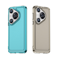 Coque arrière souple antichoc en TPU couleur unie avec boutons électroplaqués pour téléphone portable (compatible avec d'autres modèles)