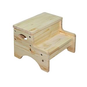 Rustic Solid Wood <b>Step</b> <b>Stool</b> with Smooth Natural Finish Perfect <b>for</b> Farmhouse <b>Kitchens</b> Bedrooms Bathrooms and Home Utility - Product Image 2