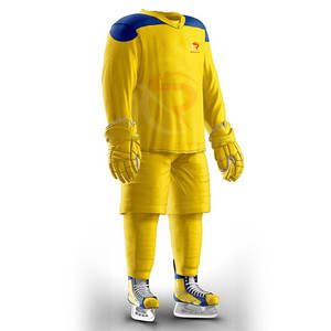 2025 Ensemble d'uniformes de hockey sur glace pour hommes de haute qualité Nom d'équipe personnalisé Nouveau design Fabriqué au Pakistan en vente! - Product Image 2