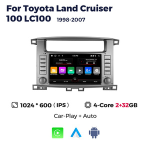 Mekede Coche pantalla Carro Điều Hướng Xe 360 Âm Thanh <span class=keywords><strong>Stereo</strong></span> Car-Play Đa Phương Tiện Cho Toyota Land Cruiser 100 Lc100 1998 - 2007 - Product Image 2