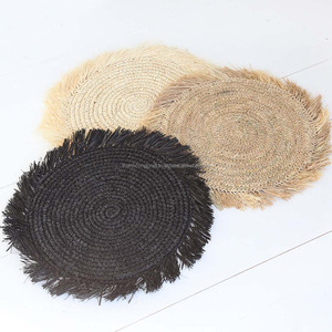 Set de napperon rond en écailles de mer du Vietnam, biodégradable, 1 pièce, nouveau service - Product Image 6