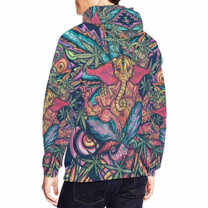 Meilleures ventes 2 pièces Sweat-shirts à capuche en polaire surdimensionnés à motif personnalisé de taille personnalisée Dernier motif Sublimation Sweat-shirts à capuche en coton mélangé - Product Image 4