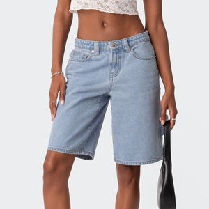 Haute qualité mode dames décontracté jean Shorts bouton femmes été Denim Shorts/vente en gros nouveau 2025 Denim Shorts pour les femmes - Product Image 2