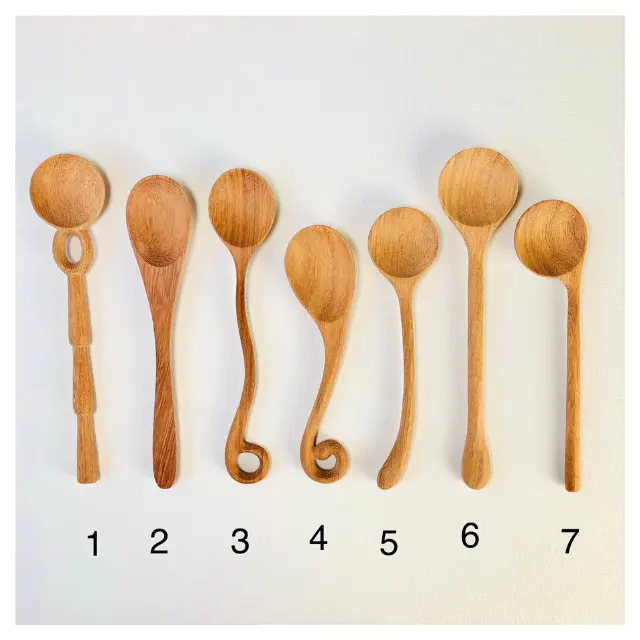 Handmade Wooden Spoons - Wooden Kitchen Utensils Set Best Choice For Cooking From Vietnam