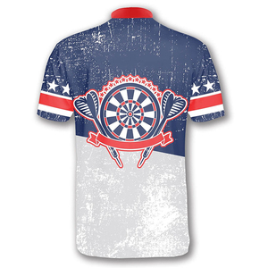 Vente en gros de polos de fléchettes 3D de haute qualité, maillots de sport pour équipe de fléchettes, maillots sublimés pour équipe de fléchettes à vendre - Product Image 4