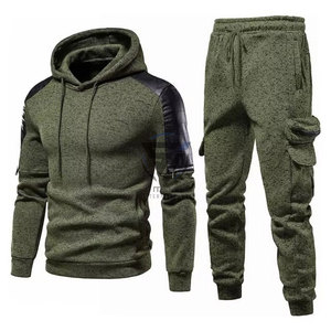 Custom Breathable Casual Autumn Polyester Tracksuits Patchwork Zip Windbreaker Jacket <b>Pants</b> Jogger Sets Men - Product Image 1