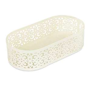 Bandeja de metal moderna y elegante, ideal para el baño del dormitorio o el tocador, perfecta para exhibir velas de perfume o joyas - Product Image 1