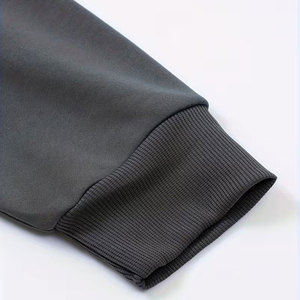 เสื้อฮู้ดซิปผู้ชาย ผ้าฟลีซ ฤดูใบไม้ร่วง-ฤดูหนาว ปี 2025 สไตล์ลำลอง อเนกประสงค์ ทรงหลวม แขนยาว สีพื้น - Product Image 4