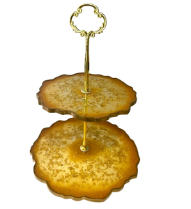 Base para Pastel de Resina de Primera Calidad, Color Amarillo, para Mesa, Bodas y Eventos, Base para Pastel para Hoteles, Estilo Moderno, Base de Metal - Product Image 4