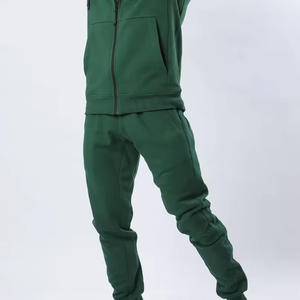 Chándales de invierno para hombre con logotipo personalizado de fábrica de Pakistán 2025, conjuntos de Jogger de lana de algodón 100% con cremallera, etiqueta privada 'Made Pakistán' - Product Image 4