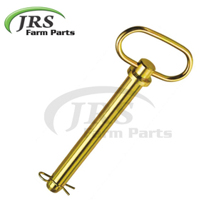 JRS Farmparts Inde Matériau robuste EN8 Finition ZP dorée Goupille d'attelage R-Clip Nouvelle goupille de remorquage de verrouillage d'accouplement de remorque pour - Product Image 4