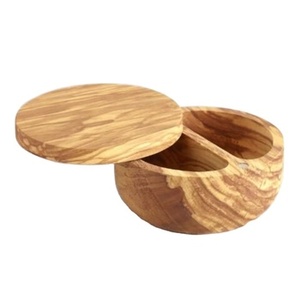 Utensilios de cocina de la mejor calidad, tazón de sal y pimienta, tamaño de forma personalizado, tazón de azúcar de madera de bambú, contenedor de olla, suministro de cocina - Product Image 1