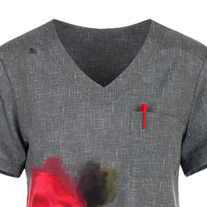 Camiseta de Enfermería Personalizada con Color y Diseño a Medida, MOQ Bajo, Nuevo Modelo de Uniformes Médicos en Color Sólido - Product Image 3