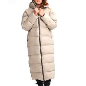 Chaqueta acolchada larga con diseño de múltiples bolsillos de manga larga para mujer de diseño superior disponible a un precio asequible - Product Image 1